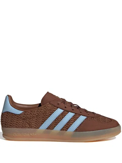 Adidas Originals Indoor Gazelle Sneakers In Brown