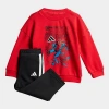 Adidas Originals Logo-motif Tracksuit In Red
