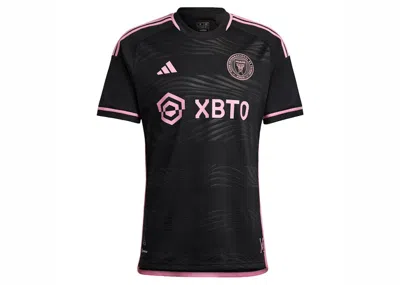 Pre-owned Adidas Originals Inter Miami Cf Lionel Messi 23/24 Away Authentic Jersey (asia Sizing) In Black