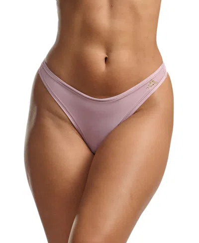 Adidas Originals Intimates Women's Body Fit Thong Underwear 4a0032 In Wonder Mau