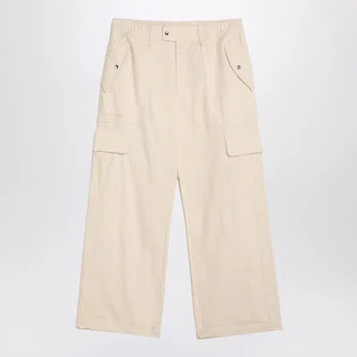 ADIDAS ORIGINALS ADIDAS ORIGINALS  IVORY COTTON CARGO TROUSERS