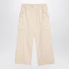 Adidas Originals Adidas By Wales Bonner Ivory Cotton Cargo Trousers In White