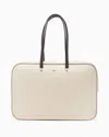 Adidas Originals Ivory Leather Adidas X Wales Bonner Travel Bag