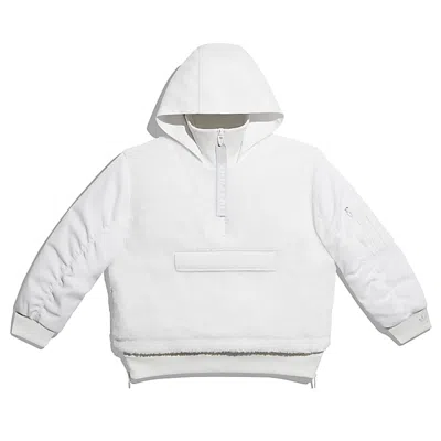 Pre-owned Adidas Originals Ivy Park 1/2 Zip Sherpa Layered Jacket (all Gender) In Core White