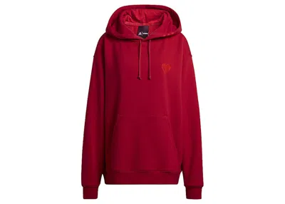 Pre-owned Adidas Originals Ivy Park 3stripes Hoodie (all Gender) In Power Red