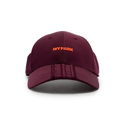 Pre-owned Adidas Originals Ivy Park Backless Cap In Maroon/solar Orange In Multi