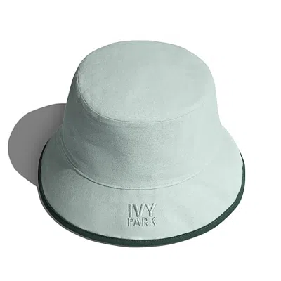Pre-owned Adidas Originals Ivy Park Bucket Hat In Dark Green/green Tint