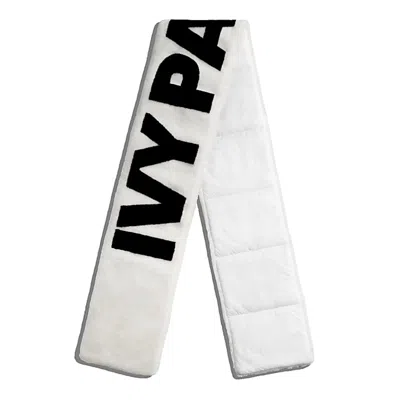 Pre-owned Adidas Originals Ivy Park Faux Fur Scarf In White/black