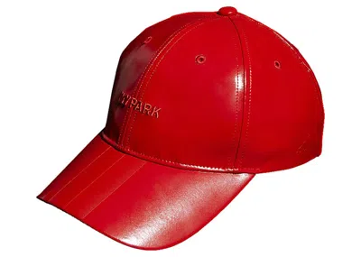 Pre-owned Adidas Originals Ivy Park Faux Latex Baseball Cap In Red