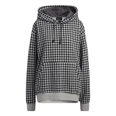 Pre-owned Adidas Originals Ivy Park Halls Of Ivy Allover Print Hoodie (all Gender) In Medium Grey Heather/black