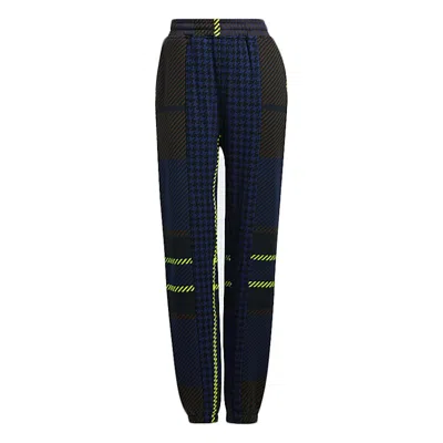 Pre-owned Adidas Originals Ivy Park Halls Of Ivy Allover Print Sweat Pants (all Gender) In Dark Blue/brown/black