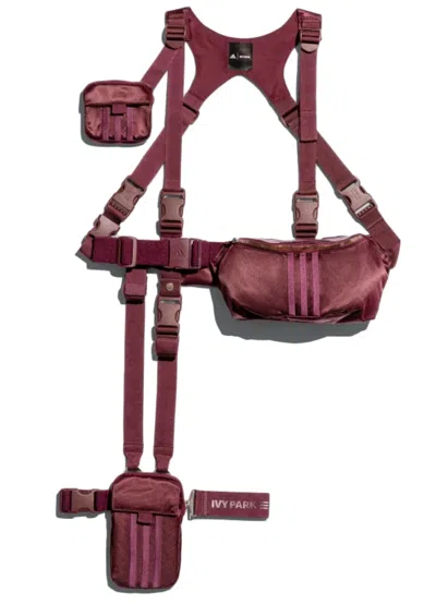 Pre-owned Adidas Originals Ivy Park Harness Bag In Maroon