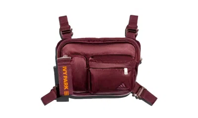 Pre-owned Adidas Originals Ivy Park Harness Bag In Maroon/solar Orange