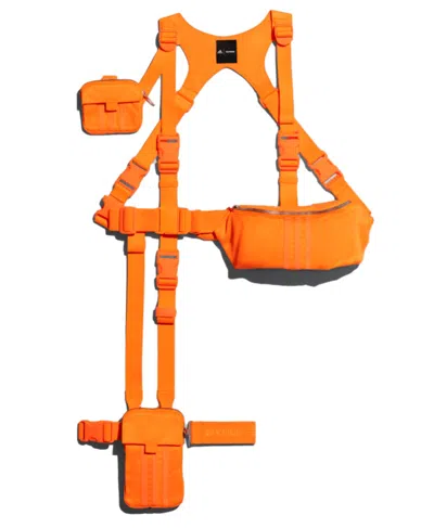 Pre-owned Adidas Originals Ivy Park Harness Bag In Solar Orange