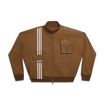 Pre-owned Adidas Originals Ivy Park Latex Track Jacket (all Gender) In Wild Brown