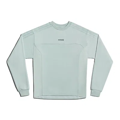 Pre-owned Adidas Originals Ivy Park Long Sleeve Crewneck Sweatshirt (gender Neutral) In Green Tint
