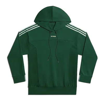 Pre-owned Adidas Originals Ivy Park Long Sleeve Hoodie (gender Neutral) In Dark Green