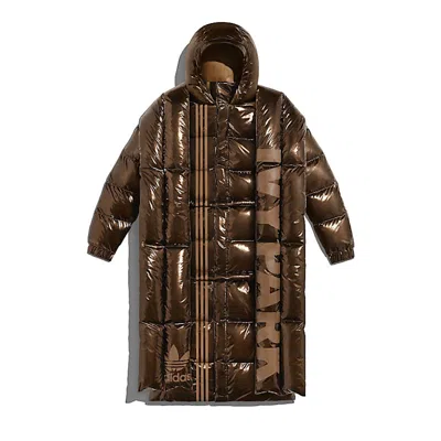 Pre-owned Adidas Originals Ivy Park Metallic Puffer Jacket (all Gender) In Wild Brown