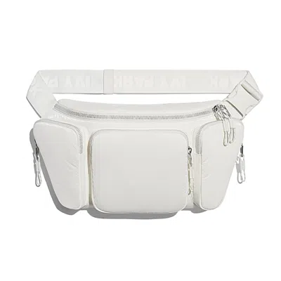 Pre-owned Adidas Originals Ivy Park Oversize Waist Bag In Core White