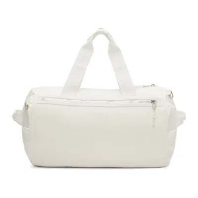 Pre-owned Adidas Originals Ivy Park Padded Duffel Bag In Core White