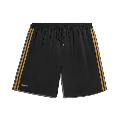 Pre-owned Adidas Originals Ivy Park Pajama Shorts (gender Neutral) In Black/mesa