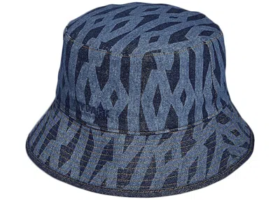 Pre-owned Adidas Originals Ivy Park Reversible Monogram Bucket Hat In Dark Blue
