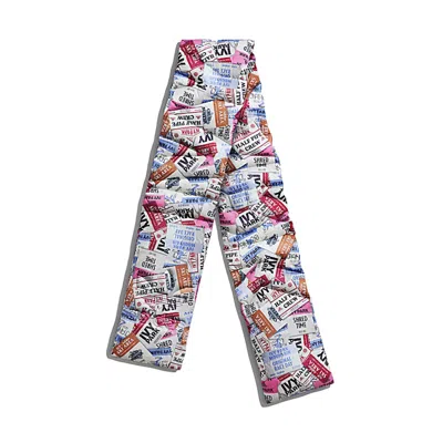 Pre-owned Adidas Originals Ivy Park Ski Tag Allover Print Padded Scarf