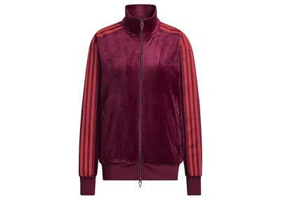 Pre-owned Adidas Originals Ivy Park Velour Track Jacket (all Gender) In Cherry Wood