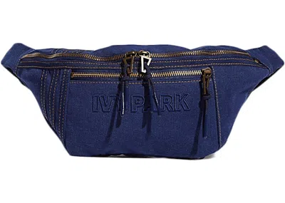 Pre-owned Adidas Originals Ivy Park Waist Bag Small In Dark Blue