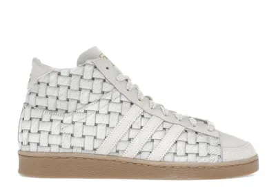 Pre-owned Adidas Originals Jabbar Hi Pony Hair (women's) Sneakers In Off White/cream White/shadow Brown