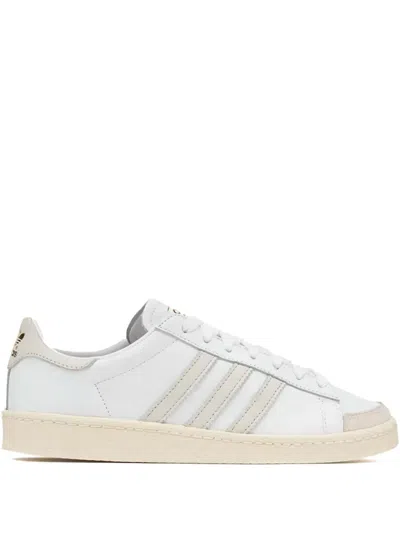 Adidas Originals Jabbar Lo Leather Sneakers In White