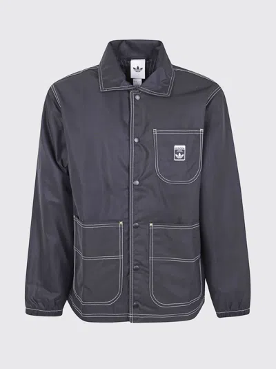 Adidas Originals Jacket  Men Color Black In Gray