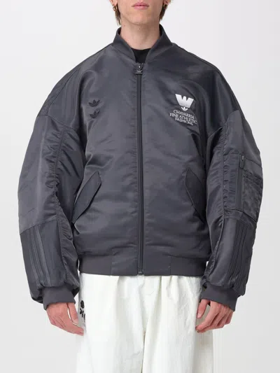 Adidas Originals Jacket Men Color Grey In Neutral