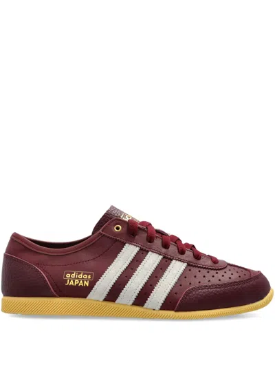 Adidas Originals Womens Shadow Red Cream White Japan Decon Leather Low-top Trainers In Brown