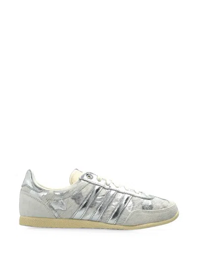 Adidas Originals Japan Leather Sneakers In Silver