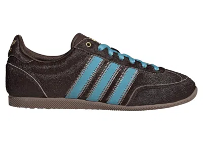 Pre-owned Adidas Originals Japan Pony (women's) Sneakers In Dark Brown/preloved Blue/trace Brown