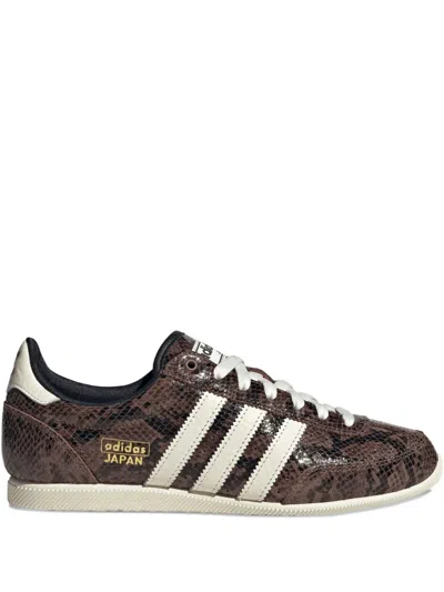 Adidas Originals Brown Sneakers Japan With Snake Print In Animal Print