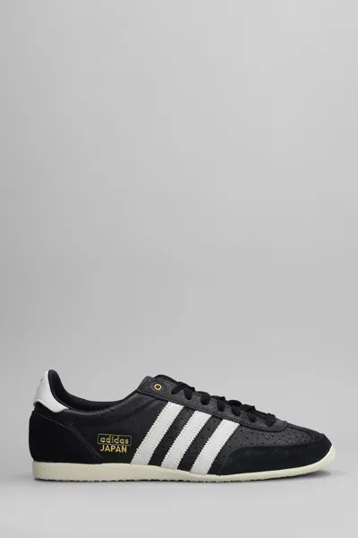 ADIDAS ORIGINALS JAPAN SNEAKERS IN BLACK LEATHER