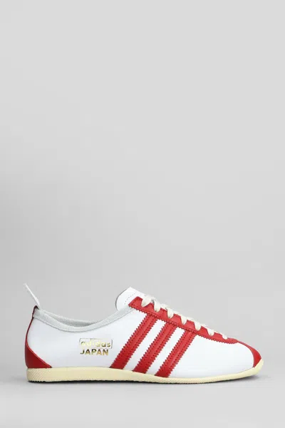 Adidas Originals Japan Sneakers In White Leather In Red