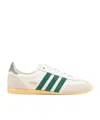 Adidas Originals Womens Offwhite Collegiate Gree Japan Leather Low-top Trainers In Off-white/green