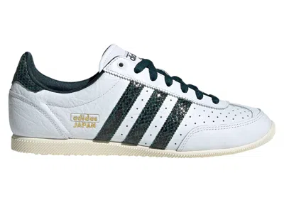 Pre-owned Adidas Originals Japan White Snakeskin (women's) Sneakers In Cloud White/collegiate Green/aurora Ivy
