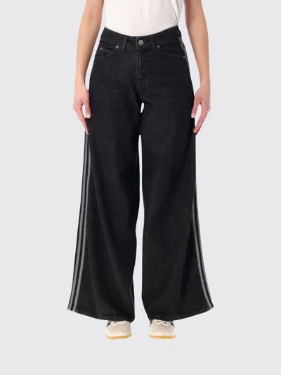 Adidas Originals Firebird Adilenium Denim Track Pants In Black