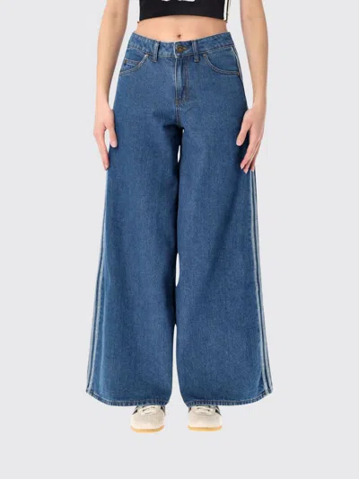 Adidas Originals Firebird Adilenium Denim Track Pant In Blue