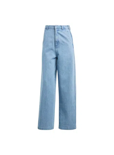 Adidas Originals Jeans Woman Adidas Is1699 In Sky Blue