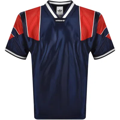 Adidas Originals Jersey T Shirt Night Indigo Navy In Blue