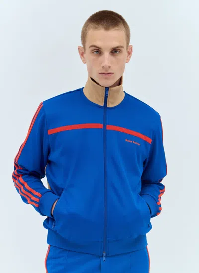 Adidas Originals Jersey Track Jacket In Blue