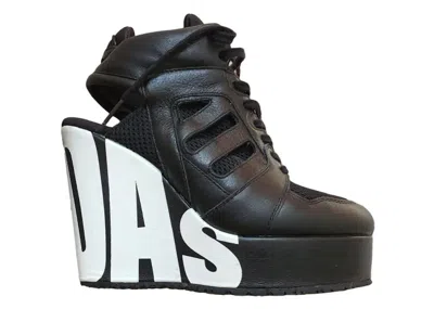 Pre-owned Adidas Originals Js Streetball Platform Jeremy Scott (women's) Sneakers In Core Black/white