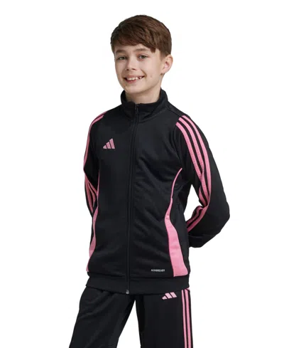Adidas Originals Kids' Juniors Tiro 24 Training Jacket In Black,easy Pink