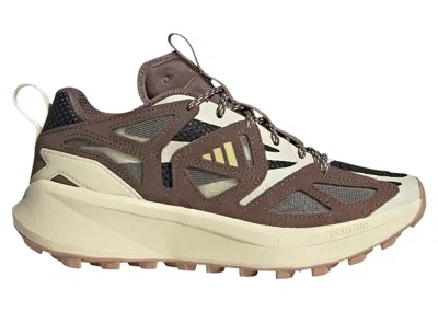 Pre-owned Adidas Originals Kantai Trail (women's) Sneakers In Core Black/powder Yellow/earth Strata
