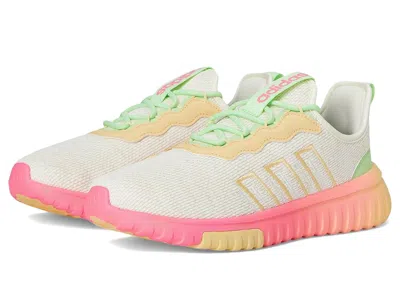 Adidas Originals Kaptir Flow 2.0 Shoes (little Kid/big Kid) Kids Shoes White/wonder White/lucid Pink : 4 Big Kid M, R In Multi